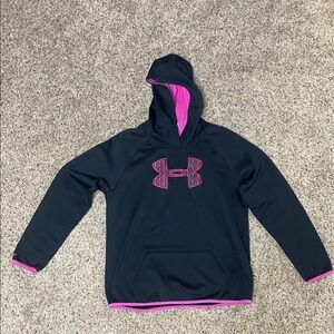 Under Armour Black Hoodie with Pink Details